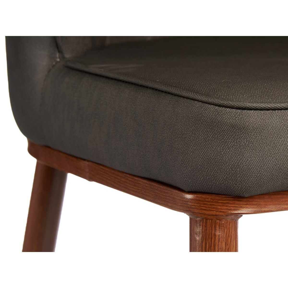 atzveltnes krēsls Rombs Melns Pelēks Tērauds 52 x 90 x 43 cm (2 gb.)