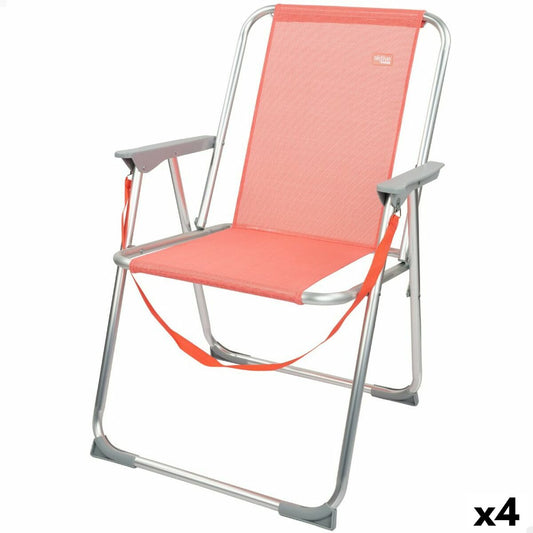 Складной стул Aktive Flamingo Коралл 44 x 76 x 45 cm (4 штук)