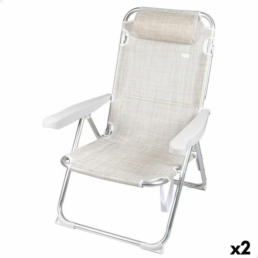 Saliekamais Krēsls Aktive Ibiza 48 x 90 x 60 cm (2 gb.)