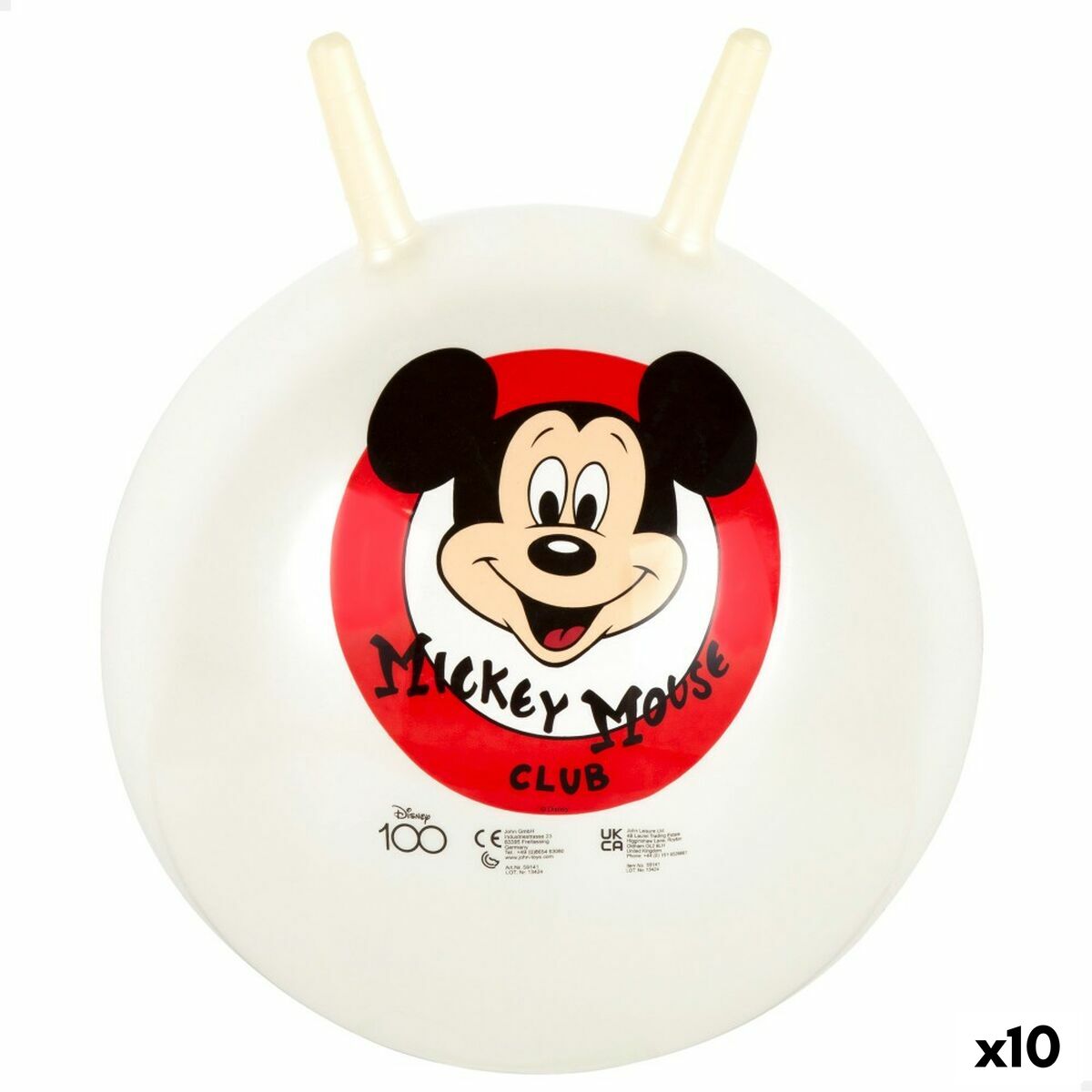 Jumping Ball Mickey Mouse Ø 45 cm (10 Units)