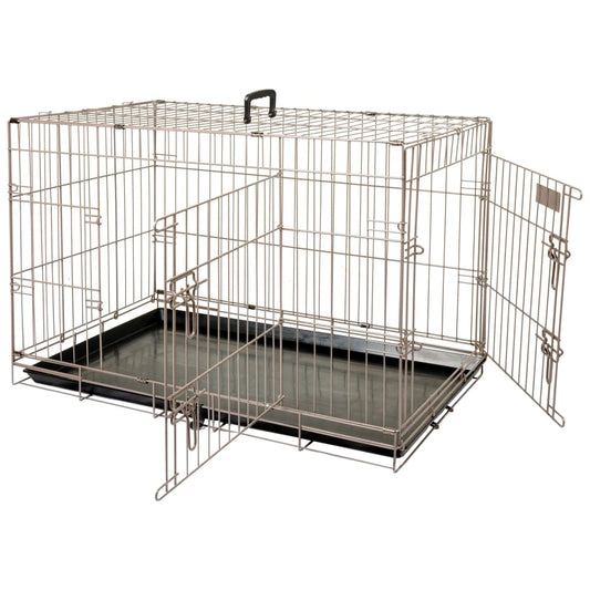 FLAMINGO pet cage Ebo, metallic brown, 77x47x55 cm, 517581