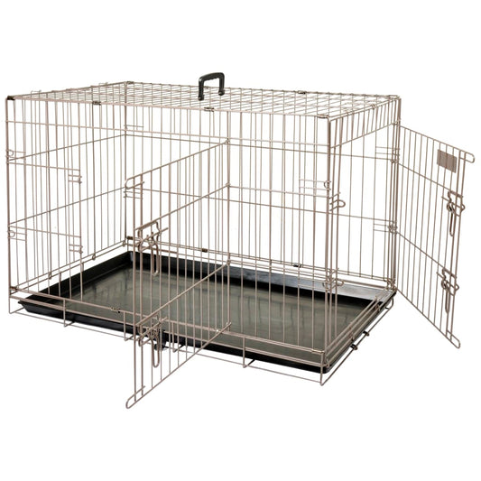 Клетка для домашних животных FLAMINGO Ebo, коричневый металлик, 92x56x64 см, 517582
