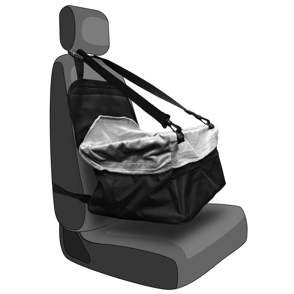 FLAMINGO dog car seat Ula, grey, 41x36x25 cm