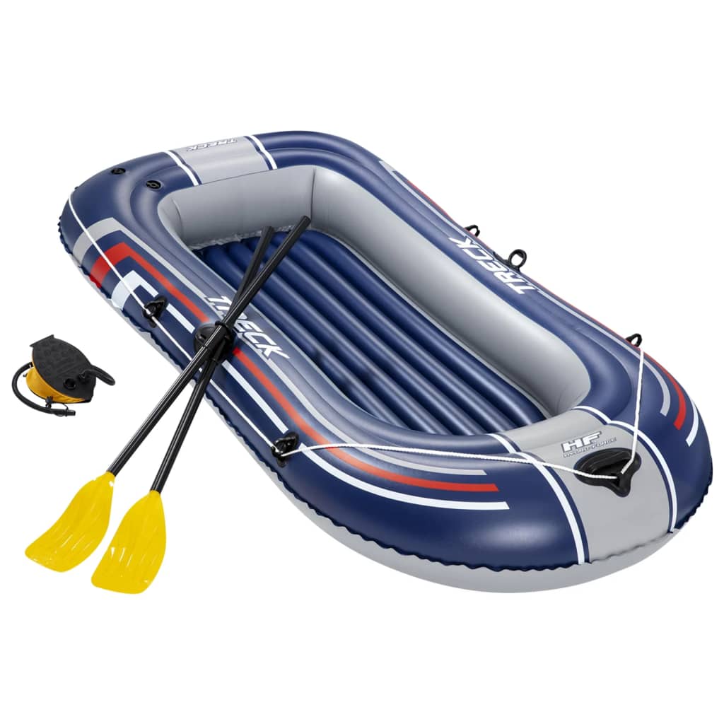 Bestway Hydro-Force inflatable boat, with oars and pump, blue