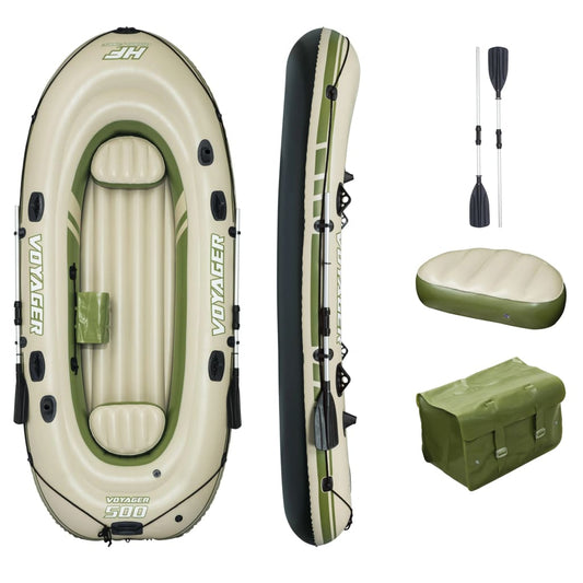 Bestway Hydro-Force Voyager 500 inflatable boat, 348x141 cm