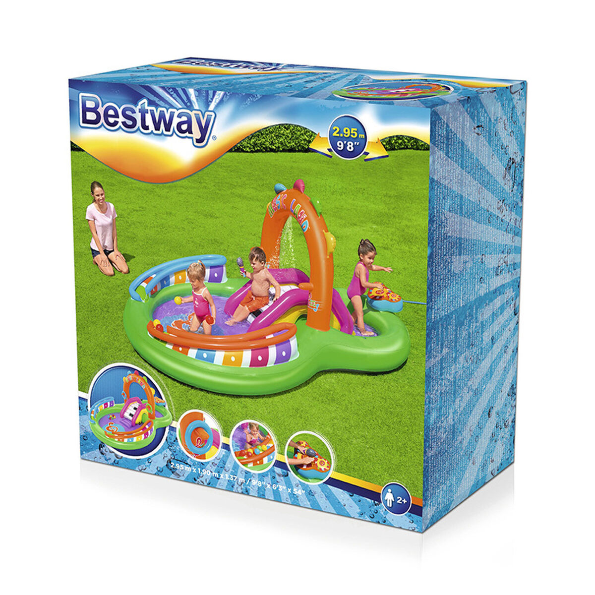 Детский бассейн Bestway Игровая площадка музыкальный 295 x 190 x 137 cm