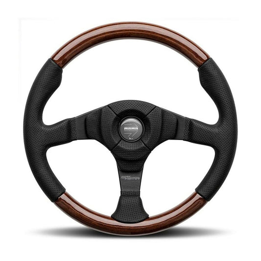 Racing Steering Wheel Momo Dark Fighter Ø 35 cm Wood Black