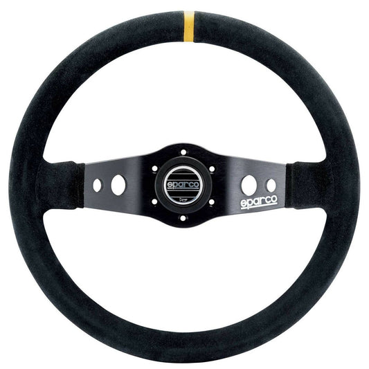 Racing Steering Wheel Sparco 215 Black Ø 35 cm Suede