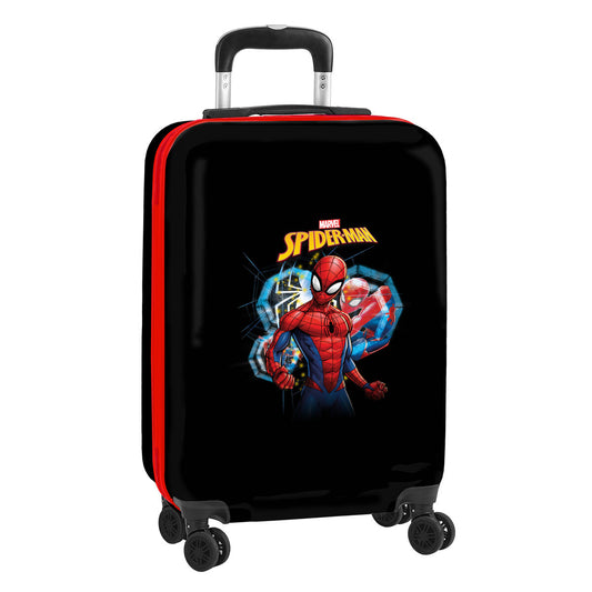 Чемодан для ручной клади Spiderman Hero Чёрный 20'' 34,5 x 55 x 20 cm