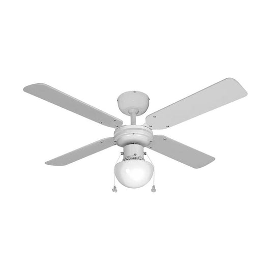 Потолочный вентилятор со светом EDM Caribe Белый 50 W