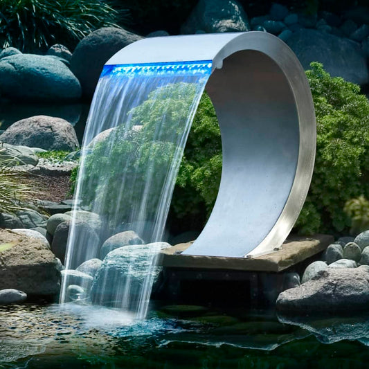 Ubbink ūdenskritums Mamba ar LED apgaismojumu, nerūsējošs tērauds