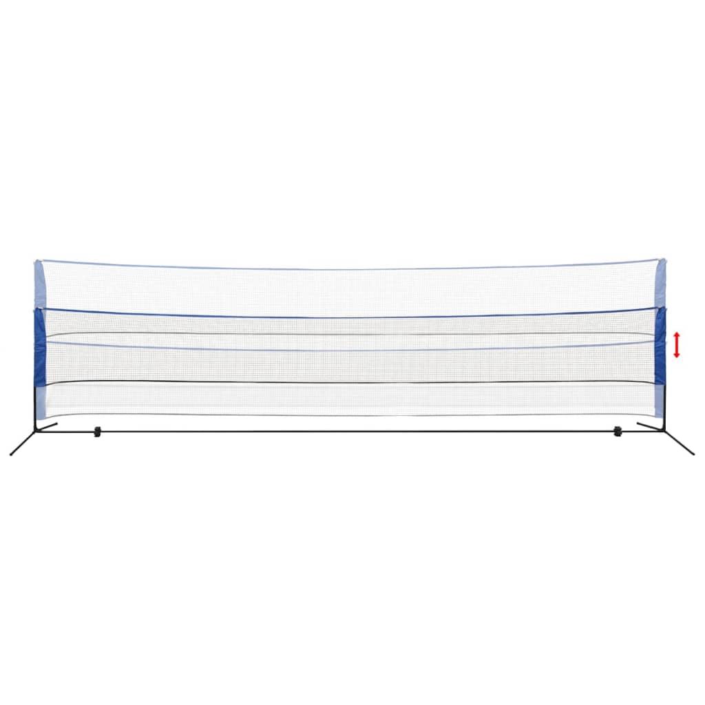badmintona tīkls un badmintona volāniņi, 600x155 cm - amshop.lv