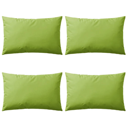 Подушки для садовой мебели, 4 шт., 60x40 см, желто-зеленые