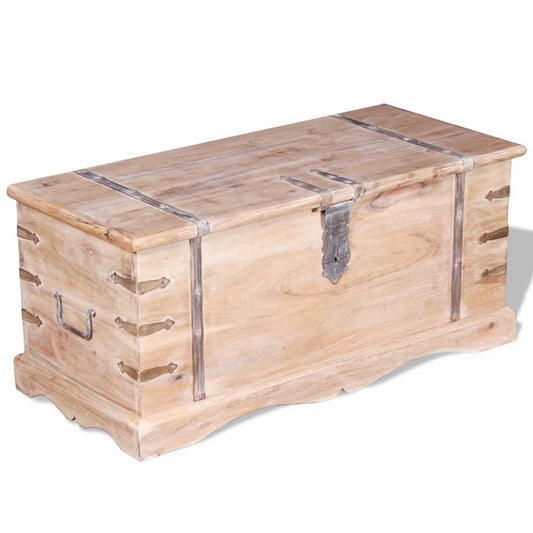 storage box, acacia wood