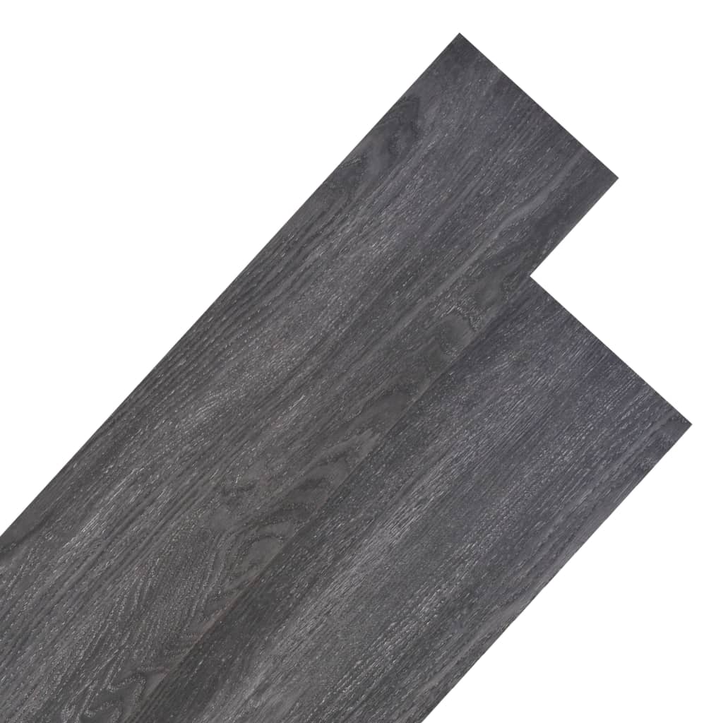 grīdas dēļi, 5,26 m², 2 mm, melnbalti, PVC