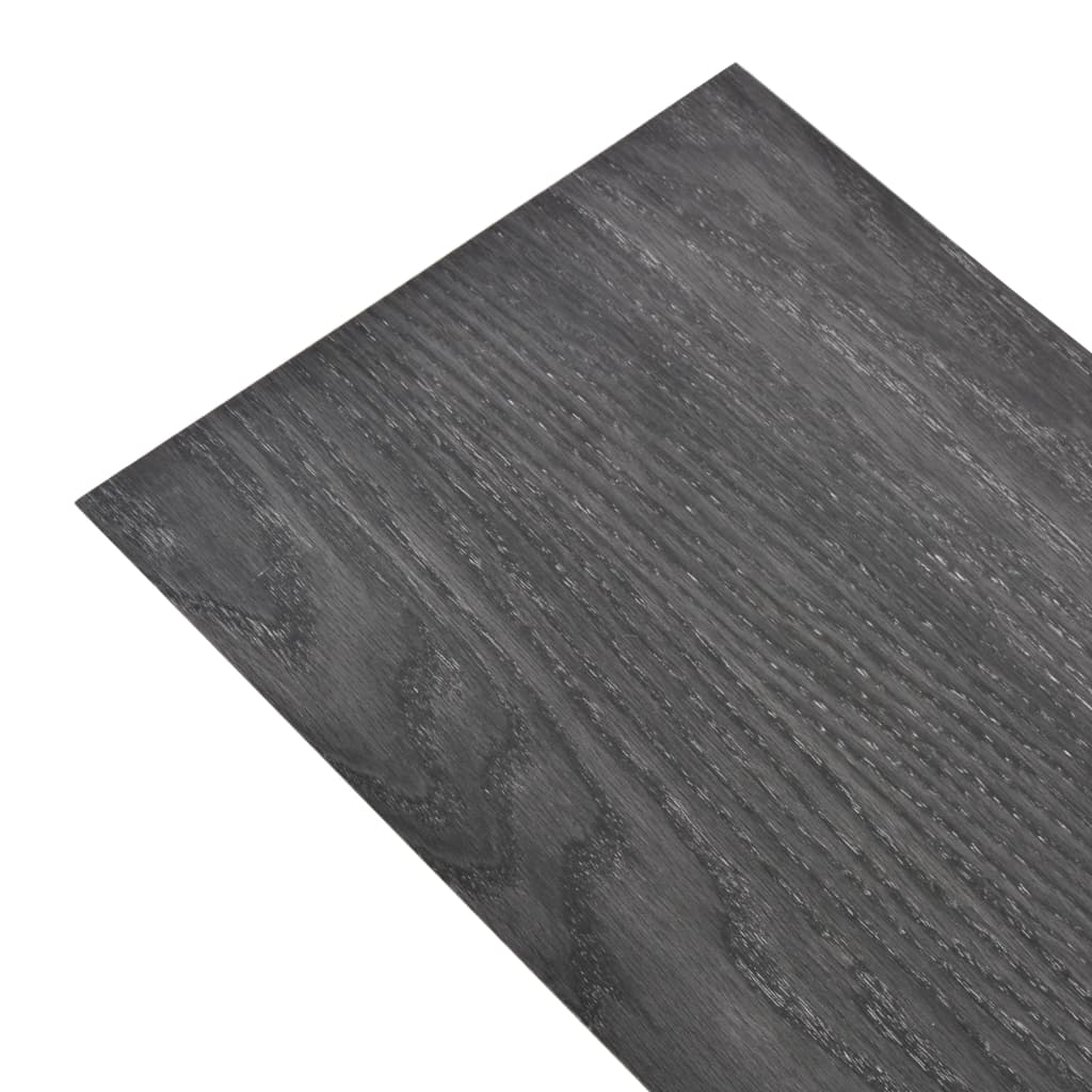 grīdas dēļi, 5,26 m², 2 mm, melnbalti, PVC