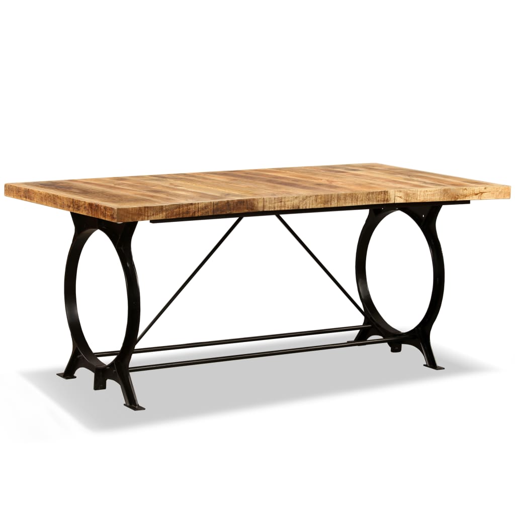 virtuves galds, 180 cm, neapstrādāts mango masīvkoks
