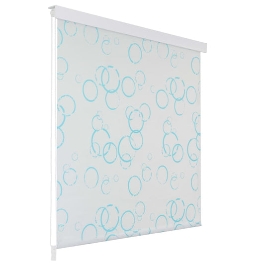 roller blind for shower, 100x240 cm, bubble design