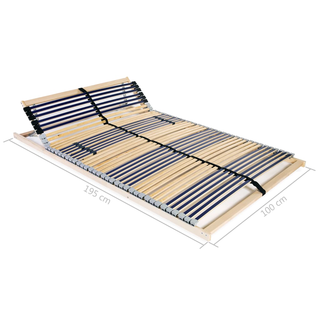 gultas redeles, 42 līstītes, 7 zonas, 100x200 cm