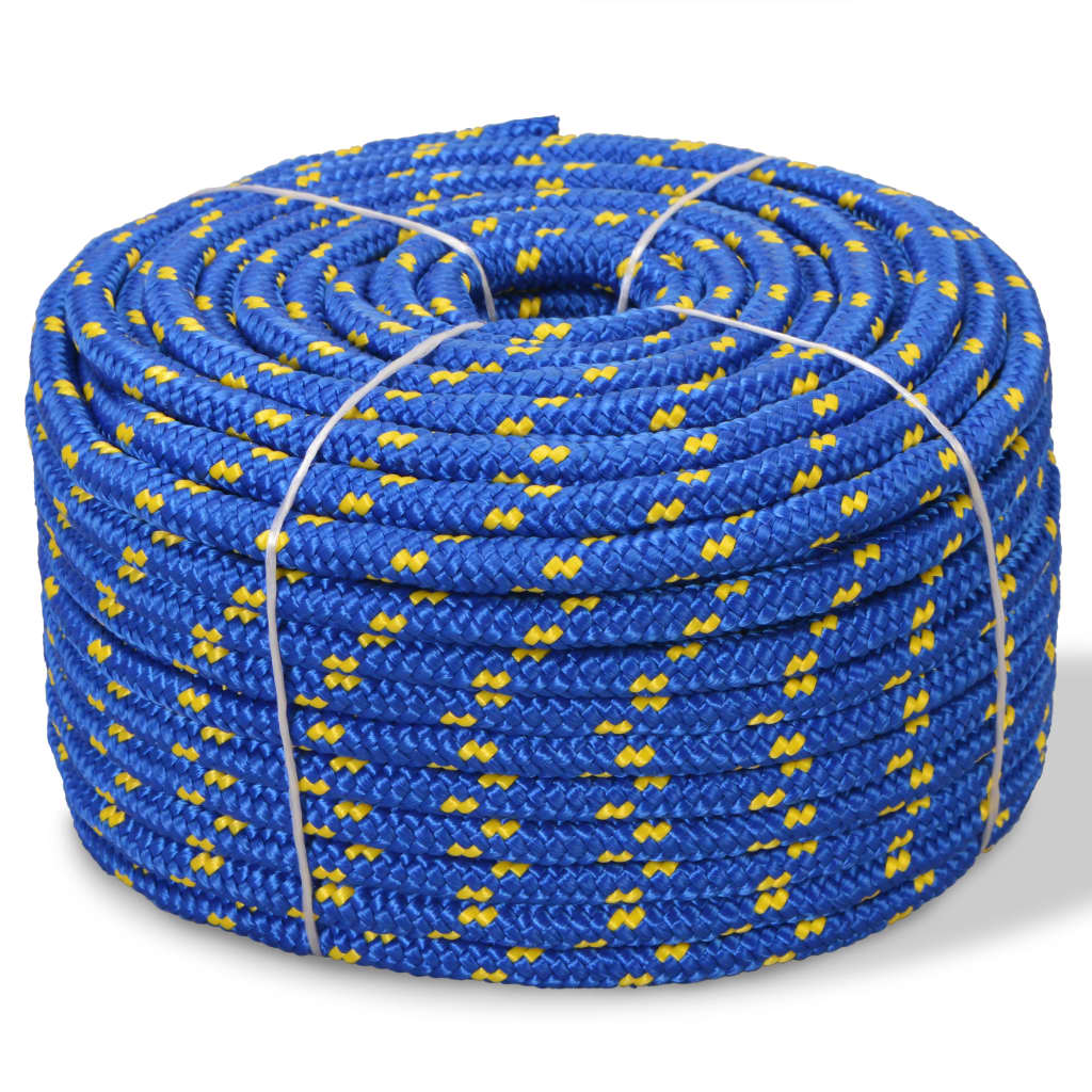 mooring rope, polypropylene, 12 mm, 250 m, blue