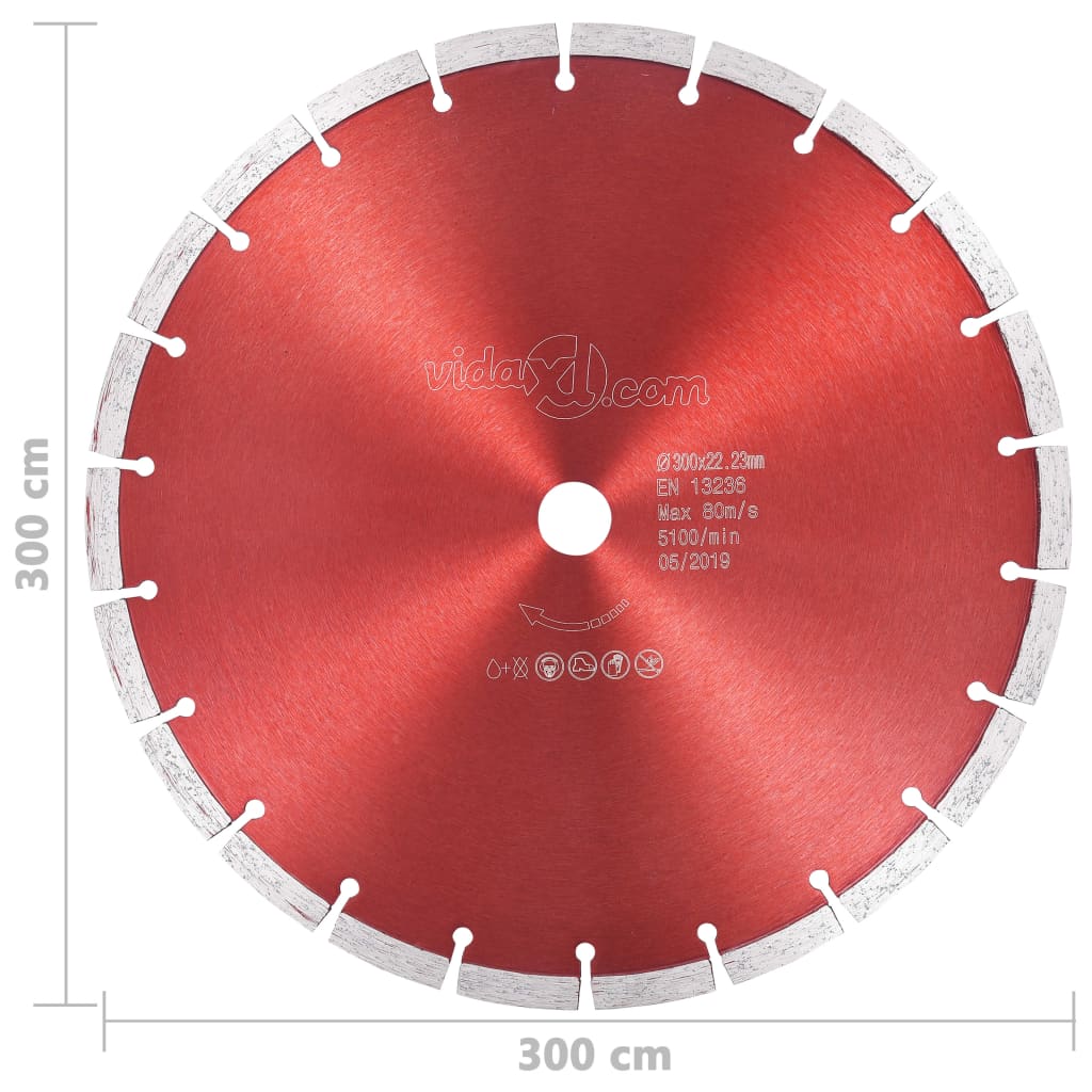 алмазный отрезной диск, сталь, 300 мм
