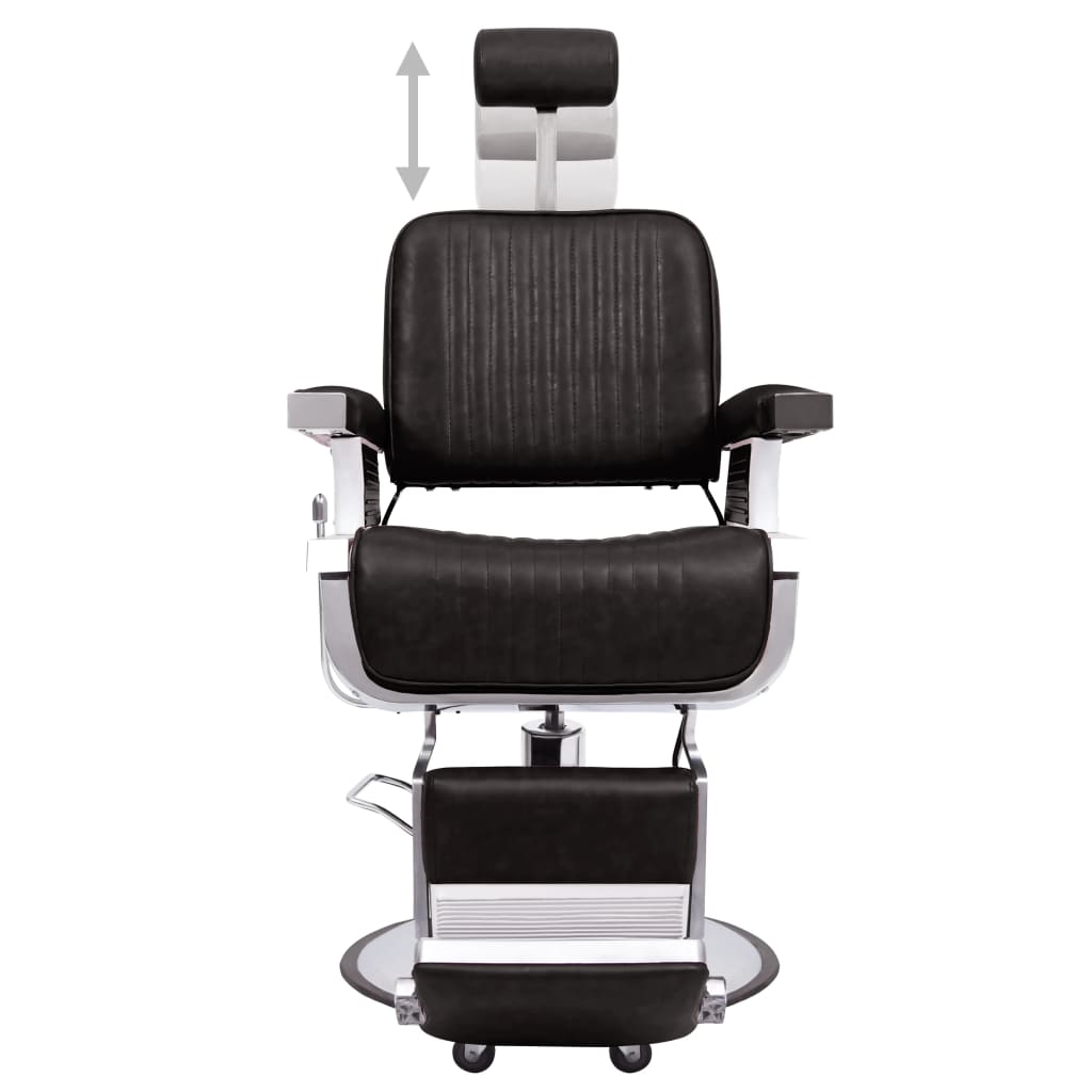 frizieru krēsls, 68x69x116 cm, melna mākslīgā āda