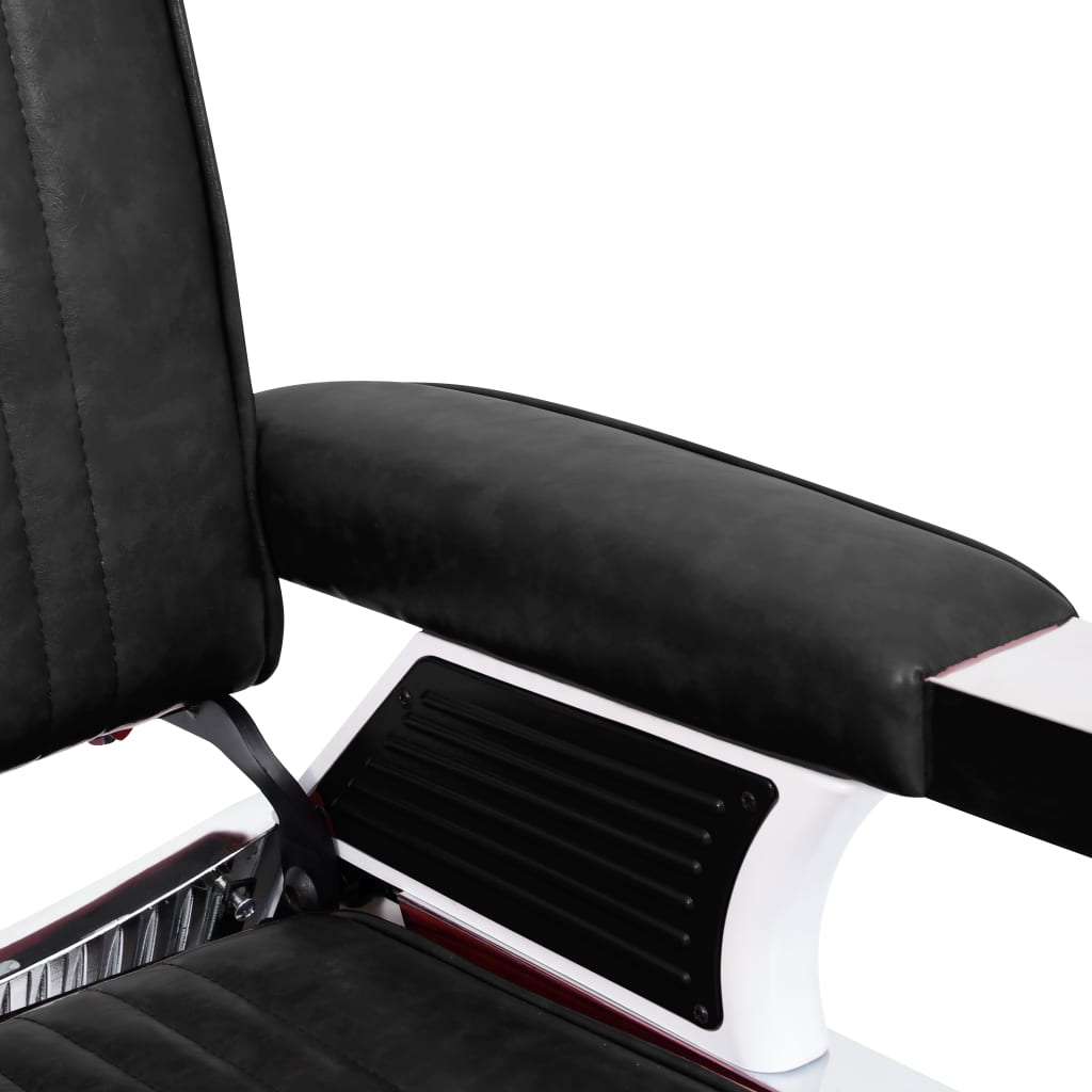 frizieru krēsls, 68x69x116 cm, melna mākslīgā āda