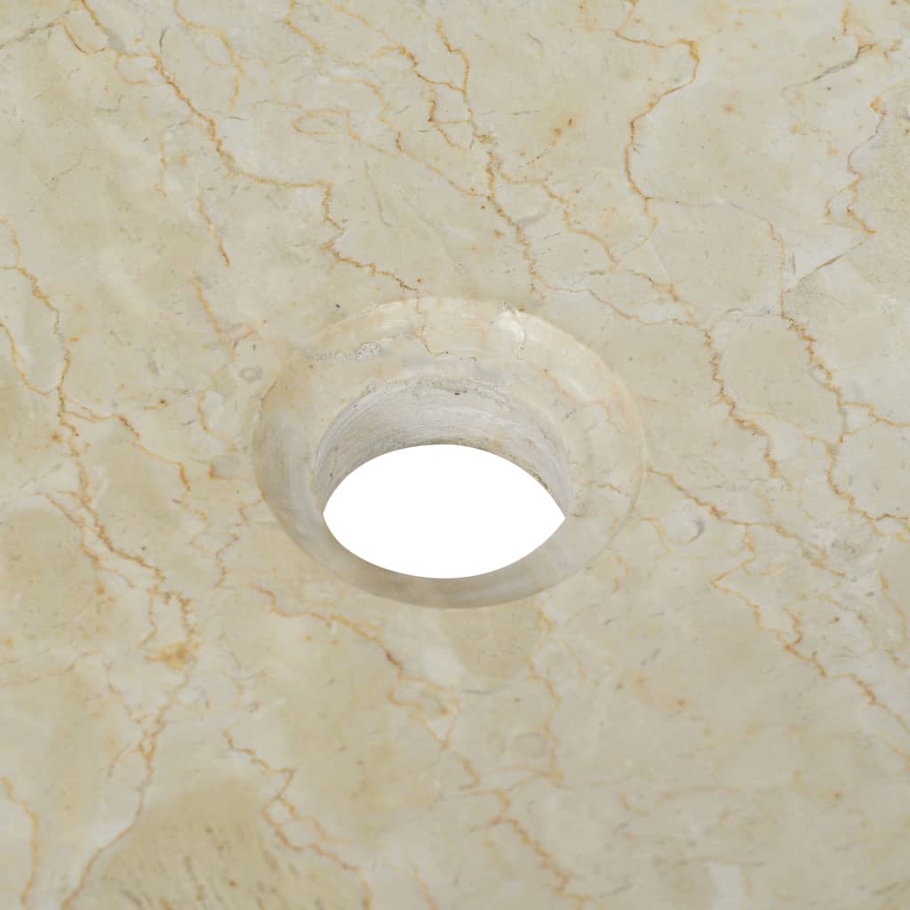 izlietne, 50x35x12 cm, krēmkrāsas marmors