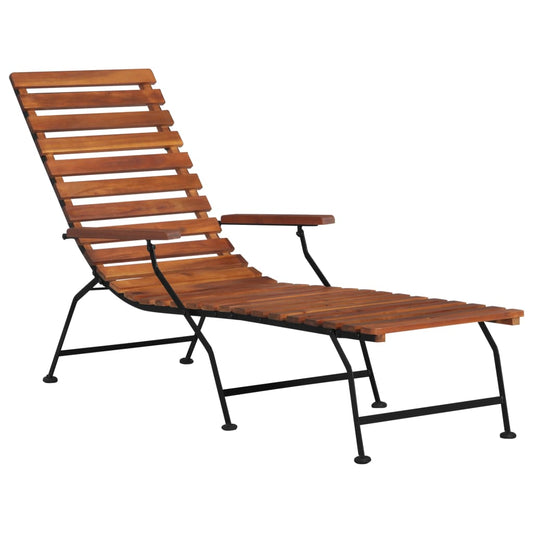 beach chair, solid acacia wood