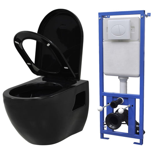 toilet bowl, concealed tank, wall-mounted, ceramic