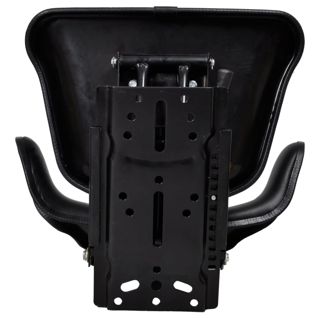 tractor seat with shock absorber, black