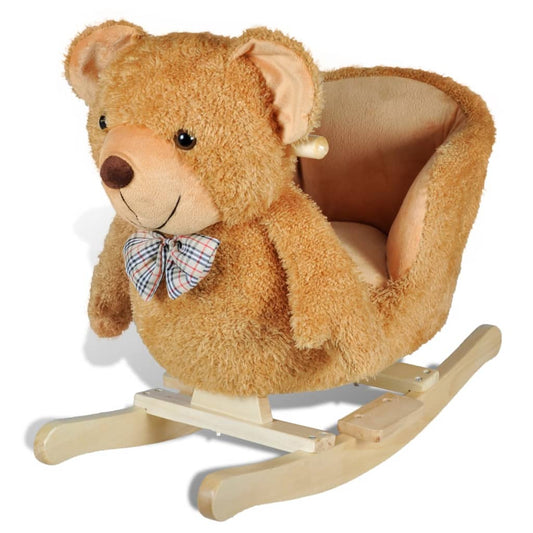 children's rocking chair, teddy bear