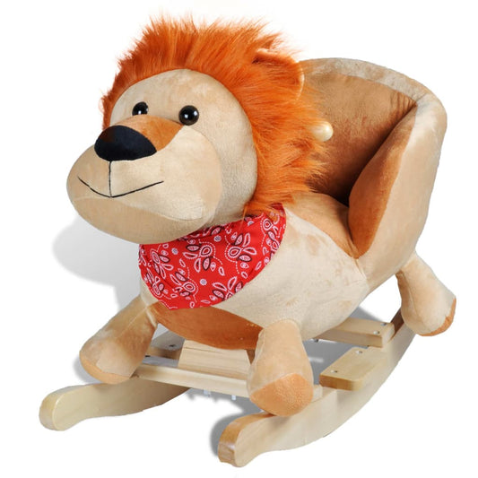 baby rocking chair, lion