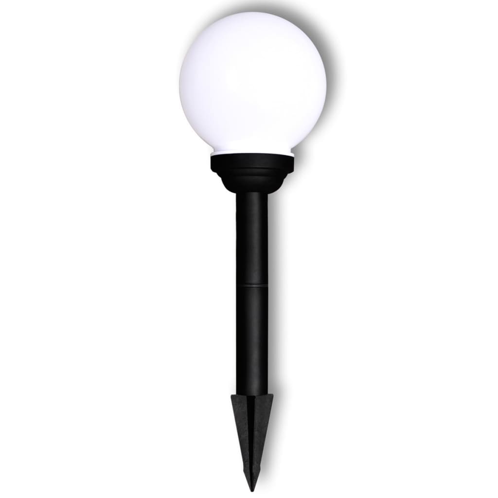 āra lampas, 4 gab., LED, 15 cm, ar zemes mietiņiem