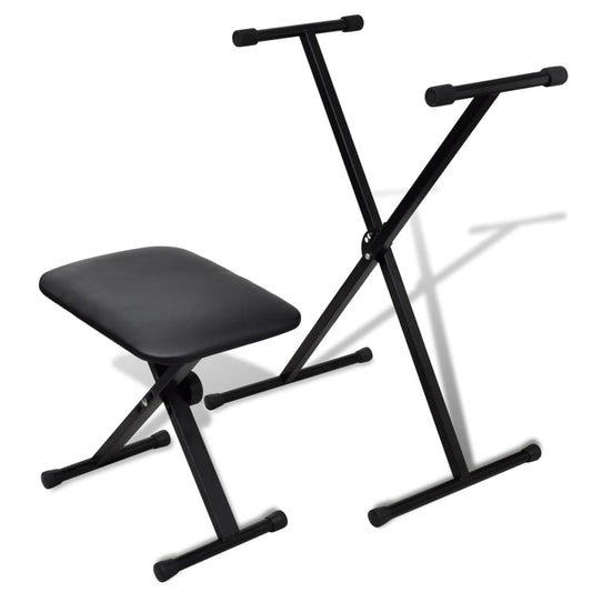 Adjustable keyboard stand and stool