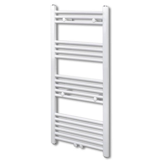 Towel rail for central heating, 600 x 1160 mm, white, straight