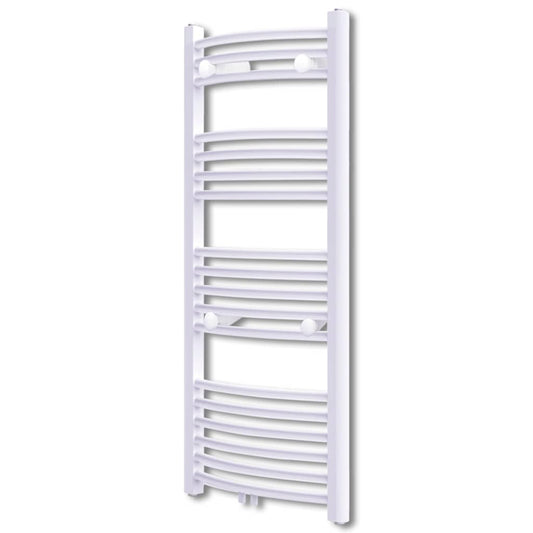 Central heating heated towel rail, curved, 500 x 1160 mm