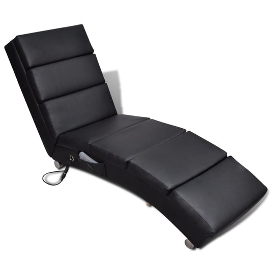 massage cushion, black artificial leather
