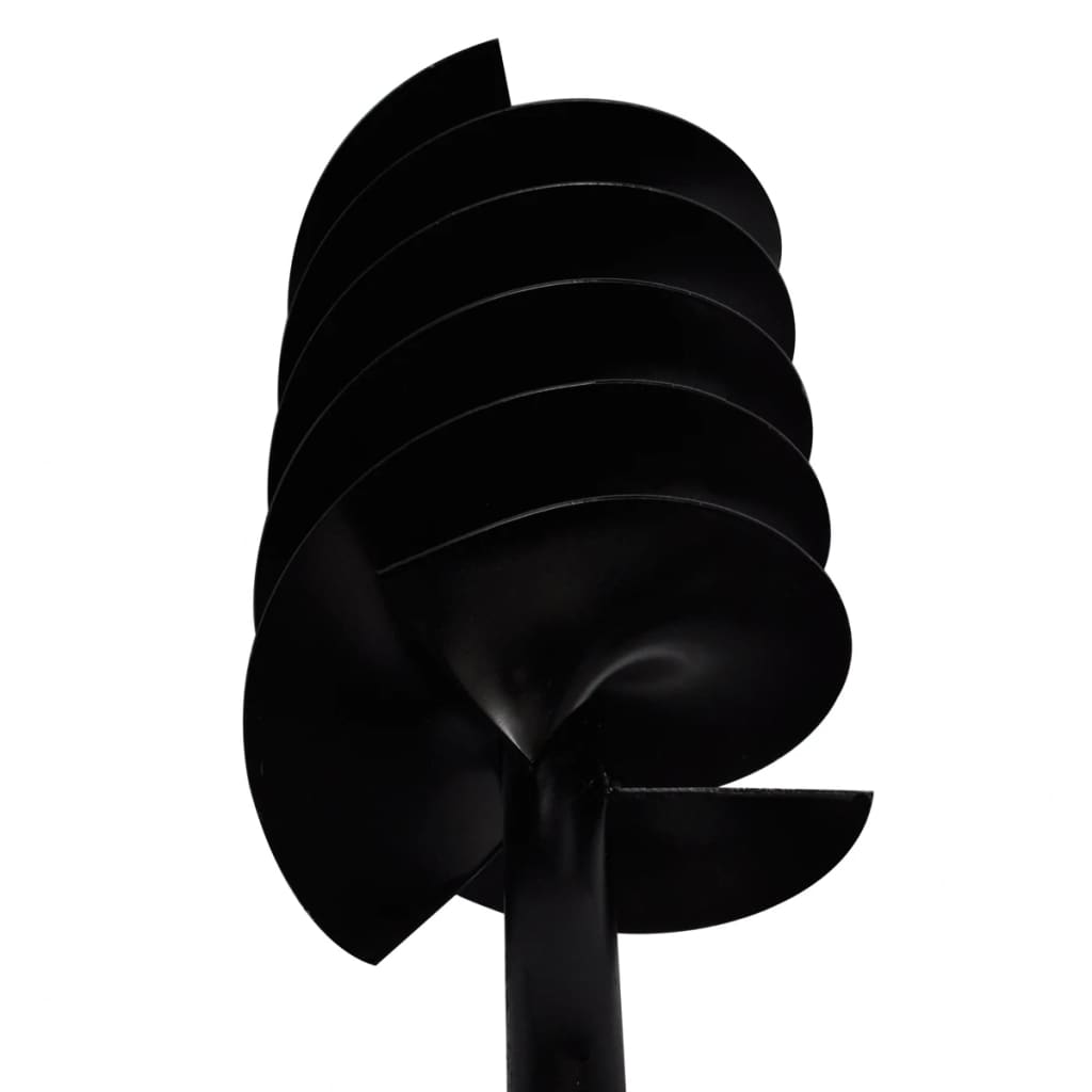 Донный шнек с ручкой 200 мм и тремя спиралями, черная сталь