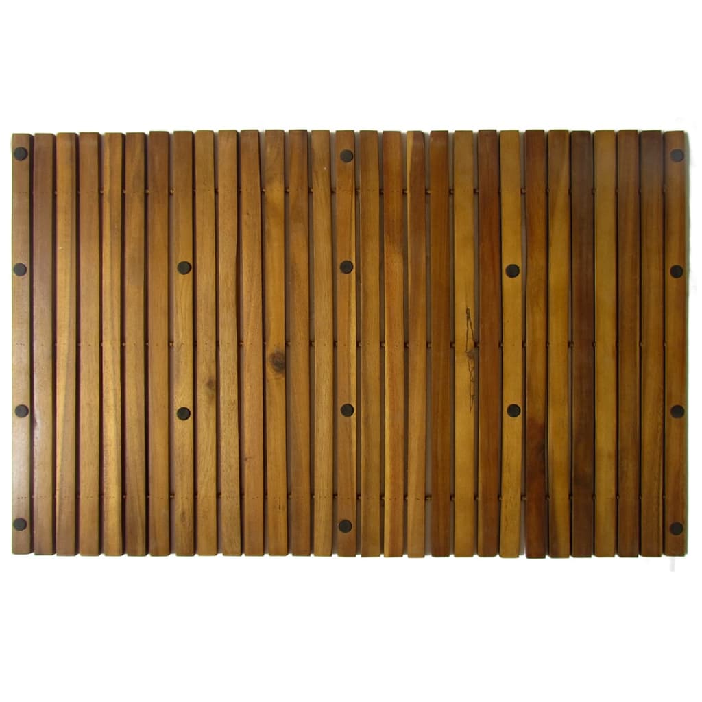 Bathroom rug, acacia wood, 80 x 50 cm
