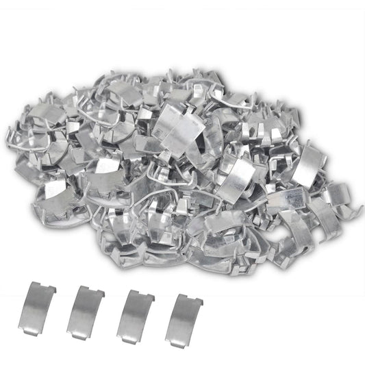 barbed wire connections, 500 pcs., galvanized steel
