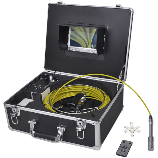 Camera for pipe inspection with DVR control box, 30 m