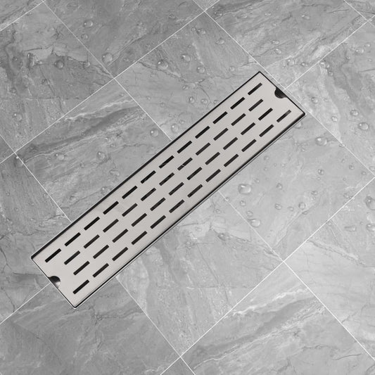 linear shower drain, 530x140mm, stainless steel