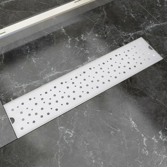 linear shower drain, 530x140 mm, stainless steel