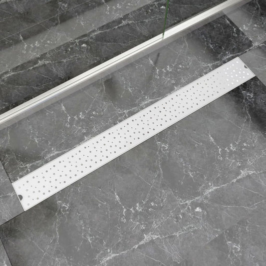 linear shower drain, 1030x140 mm, stainless steel
