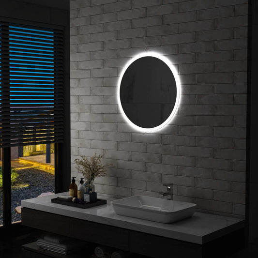 Зеркало для ванной со светодиодной подсветкой, 60 см.