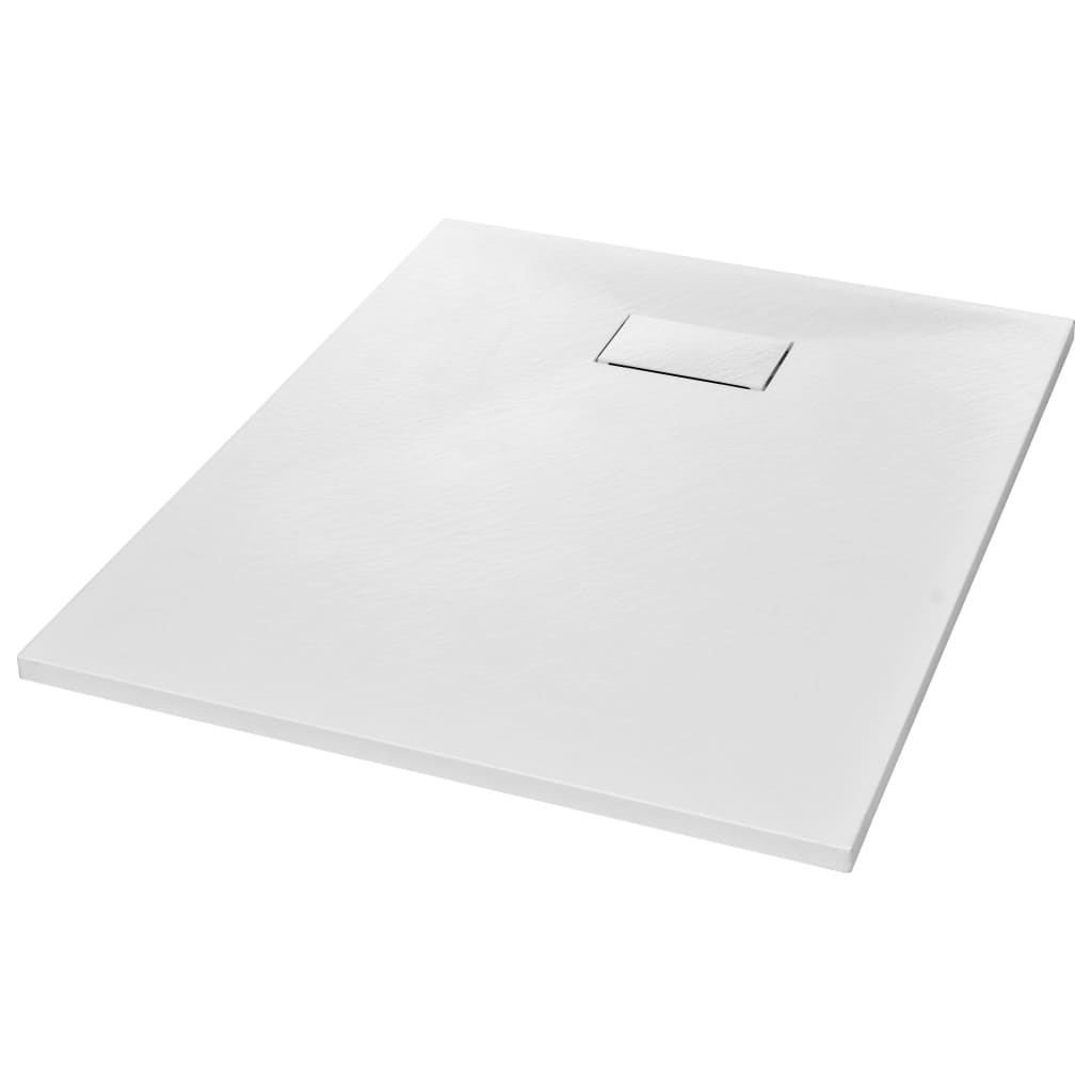 shower base, 100x80 cm, SMC, white