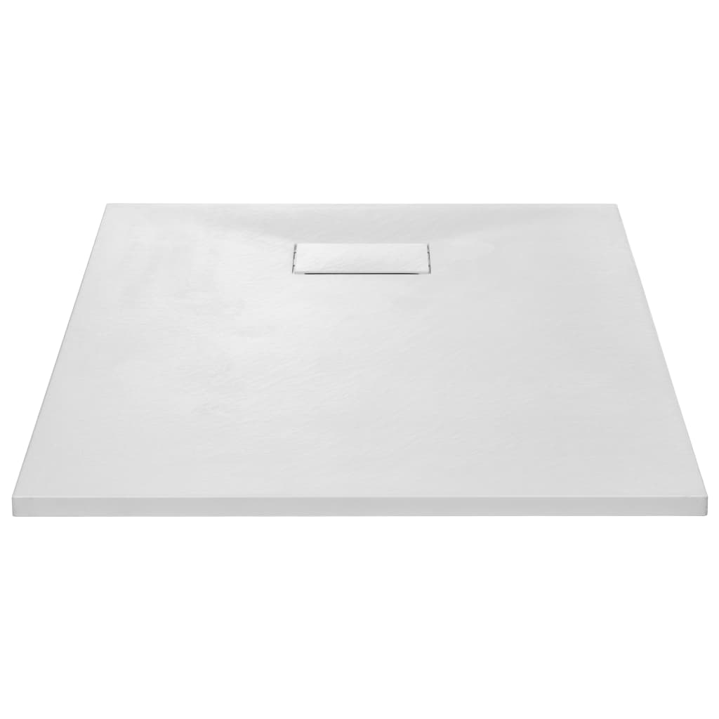shower base, 100x80 cm, SMC, white