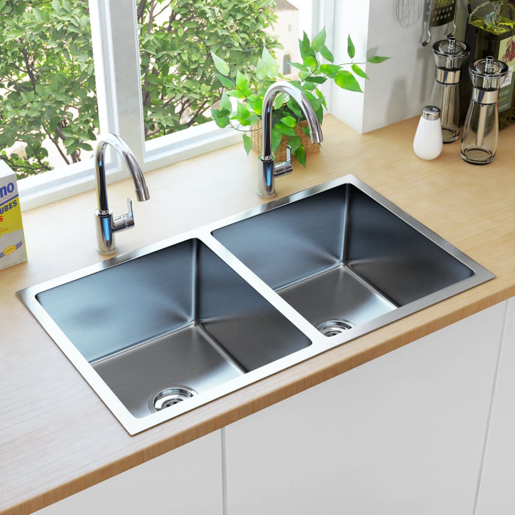 kitchen sink, stainless steel