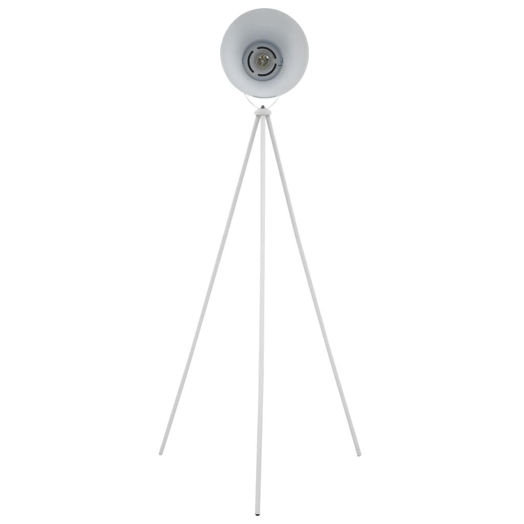 grīdas lampa ar statīvu, balta, metāls, E27